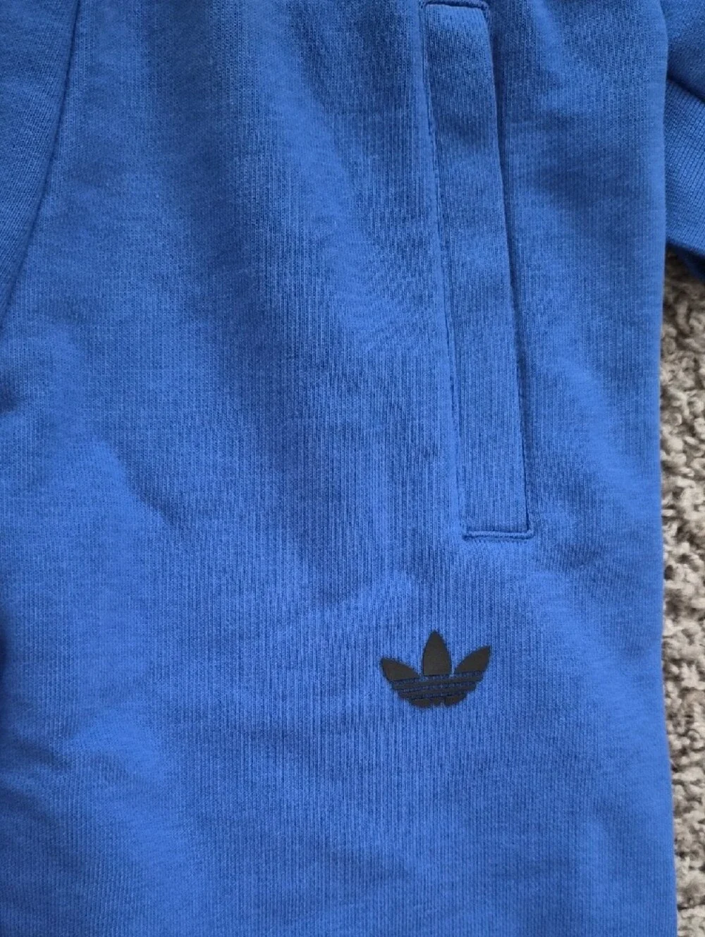 adidas Blue Trefoil Sweatshirt & Joggers Kids Set Size 5-6